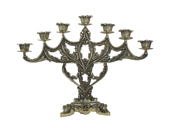 CASTIÇAL P/ 7 VELAS BRONZE QUAD