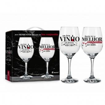 10853 taca vinho c/ 2un - um bom vinho