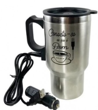 Gdr0294 caneca eletrica usb inox