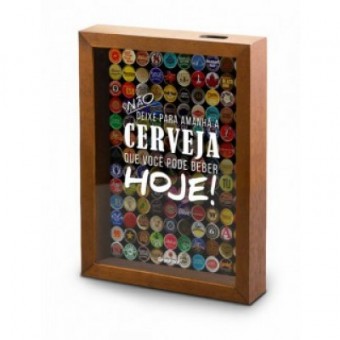 1709 QUADRO PEQ VIDRO TAMPINHA - NAO DEIXE PARA AMANHA