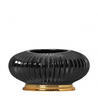 4286 CACHEPOT GRD PRETO OURO