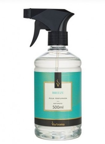 Agua perfumada 500ml breeze bact/antim - via aromas