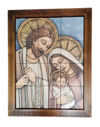 3093AG-153 QUADRO AZ. FAMILIA NOVO - 48X38CM