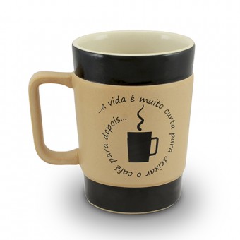 053882G CANECA COFFEE TO GO 300ML PARDO FOSCO (VIDA CURTA)