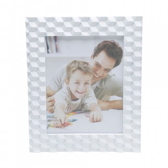 30164 PORTA-RETRATO DE PLASTICO BRANCO 10X15cm