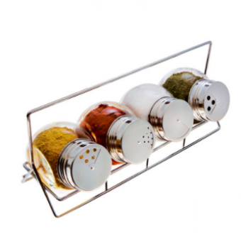 VDR1259 PORTA CONDIMENTO C/ SUPORTE E DOSADOR 05 PCS