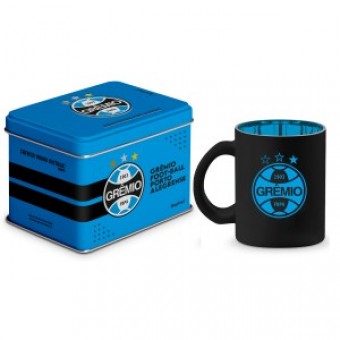14436 CANECA VIDRO DIAMOND METALIC LATA TIMES - GREMIO