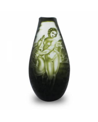 54 Vaso Decorativo Nakine Vidro Mulher 45X23X12