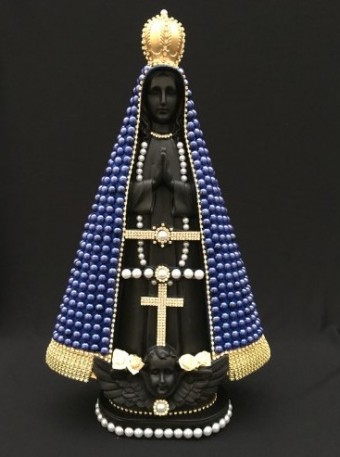 AP30-PAN APARECIDA NEGRA PEROLA AZUL 30 CM
