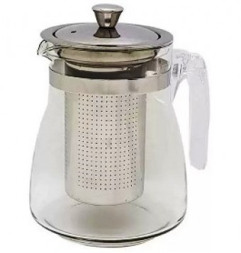 C-600S CHALEIRA DE VIDRO (SODO-CALCICO) 600ML COM INFUSOR DE CHA, MARCA SHOW HOUSE