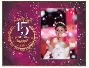 99311 P.RETRATO MDF RECORTE 2 15 ANOS 15X21 C/VIDRO