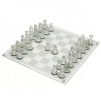 GM268-4 JG DE XADREZ MED. VIDRO C/32 PCS