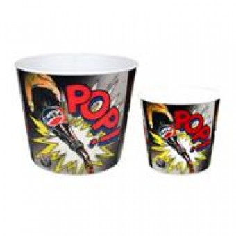 20368  Jg De 5 Pcs Plast P/ Pipoca Comics