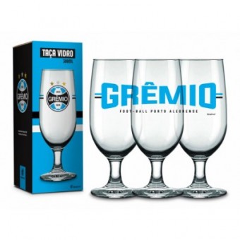 13047 TACA VIDRO TIMES 300ML - GREMIO