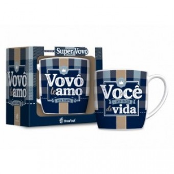11963 CANECA PORCELANA URBAN 360ML - VOVO TE AMO