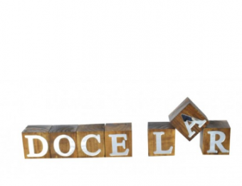 17284 CUBOS DOCE LAR ESPELHADO PINUS LUXO