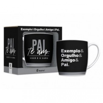 12917 CANECA PORCELANA URBAN 300ML - PAI AMIGO
