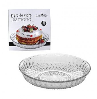 DMH4165 PRATO DE VIDRO PARA BOLO DIAMO