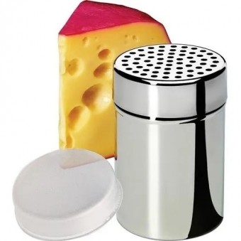 IN9611 QUEIJEIRA INOX COM TAMPA PLASTICA 10 CM