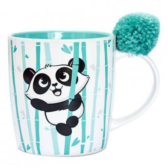 27701 CANECA POMPOM - PANDA