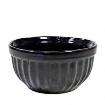 350b tigela de ceramica preta italia 13x06 cm