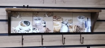 3014N-011 PRATELEIRA DE AZULEJO TABACO - CAFÉ - 70X25X14CM