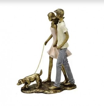 257-554 casal com pet decorativo