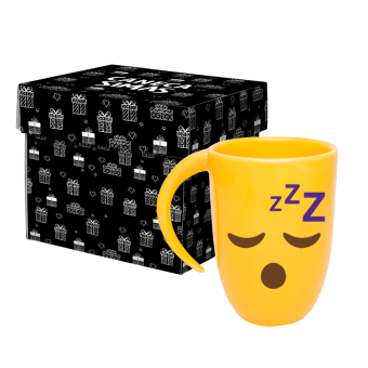 16623 CANECA FALL AMARELA - EMOJI DORMINDO