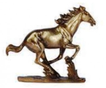 16-047 estatueta cavalo dourada   24
