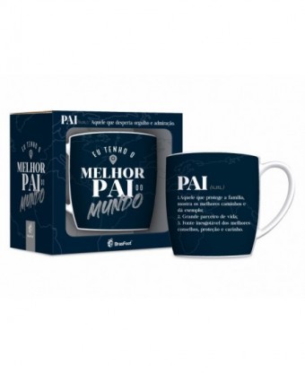 12914 CANECA PORCELANA URBAN 300ML - EU TENHO O MELHOR PAI