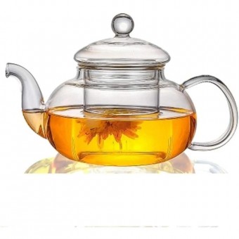 VDA15003  CHALEIRA VIDRO C/INFUSOR 540ML