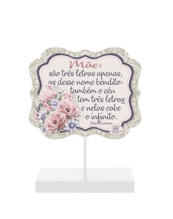 P17300 MADEIRINHA RECADO MÃE SÃO TRÊS LETRAS...16,5X13