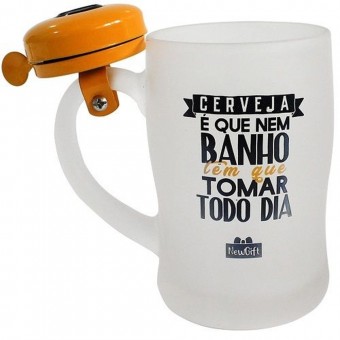 10023082 CANECA C/ CAMPAINHA 400ML TOMAR TODO DIA