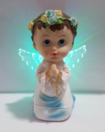 Rb98117-1 anjo azul luz 12 cm