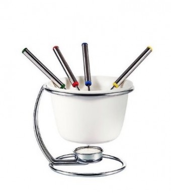 CJFN-024 CONJUNTO PARA FONDUE NEW PORCELANA 08PCS