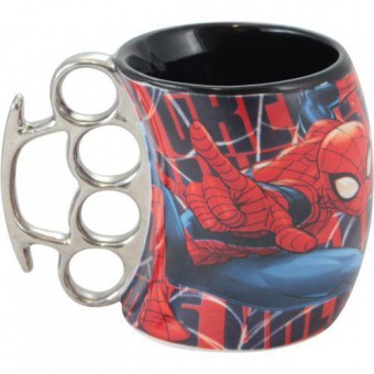 10022225 CANECA SOCO INGLES 350ML SPIDER MAN WEB.