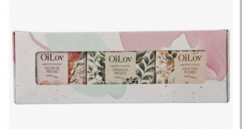 ESTOJO SABONETES OILOV (3UN/90G CADA)