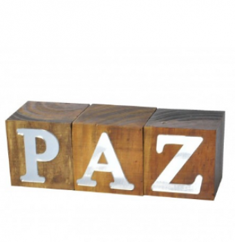 17291 CUBOS PAZ ESPELHADO PINUS LUXO