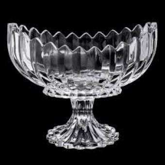 5339 CENTRO DE MESA DE CRISTAL DE CHUMBO C/PE GENEVA 28x15x23cm