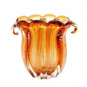 4854 VASO 15X12,5CM AMBAR VDR