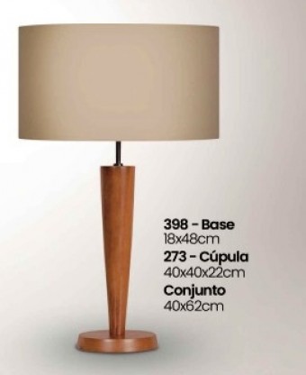 398 BR ABAJUR LUZ BRANCO CUP TEC BRANCO