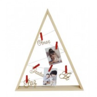 P18232 PORTA-RETRATO E RECADO COM PALAVRAS E PRESILHAS 38X32