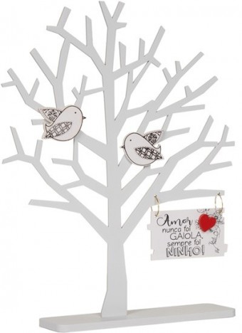 P18802 enfeite arvore galhos amor nunca foi gaiola...28x21