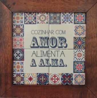 3094AP-014 QUADRO AZULEJO P AMOR 20CMX20CM