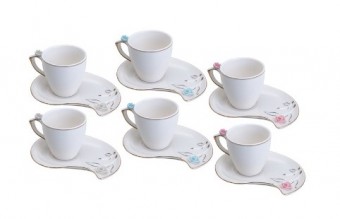 35468JG XICARA  6PC 90ML CAFE PORCELANA