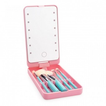 LY2646 ESTOJO COM PINCEIS E ESPELHO TUDO DE BO