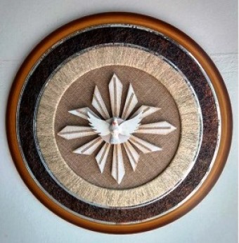 of36 MANDALA DIVINO ESP. SANTO MADEIRA SISAL 80CM