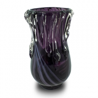 000079 Vaso Decorativo Nakine Vidro Gotas de Vidro 25X13X13