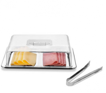 1413/499 CONJUNTO P/ FRIOS DE INOX C/TAMPA ATINA 3 PCS