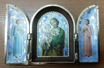 1760.1132.S17 CAPELA ITAL. TRIPLA SANTO ANTONIO T:12X7,6CM